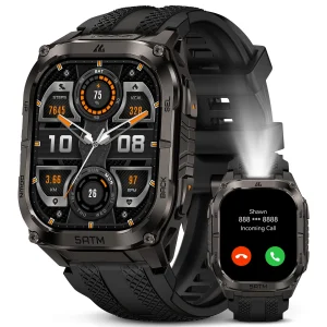 Rugged Smartwatch for Men Military-Grade GPS Watch