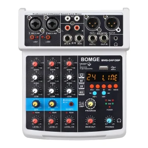 4 Channel 24 DSP DJ Audio Sound Mixer