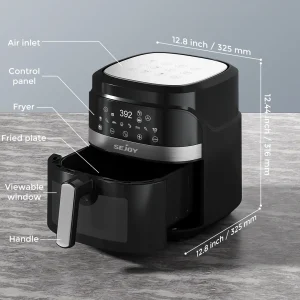 Air Fryer 8-in-1,6 Quart Electric Hot Fryer Oven