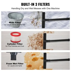 Stainless Steel Wet Dry Shop Vacuum Wet  Dry