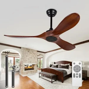 52-inch ceiling fan for patio, living room, bedroom, farmhouse: