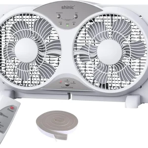 2026 Quiet Window Fan, 9" Reversible Exhaust Fan with Remote,