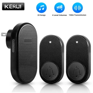 Wireless Doorbell Set with Long Range, Front Door Bell