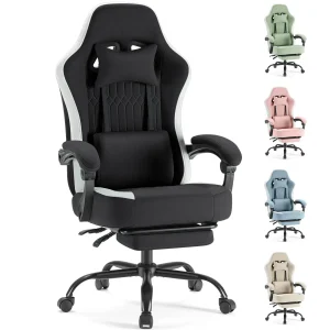 Ergonomic Computer Gaming Chair Height Adjustable 360° Swivel - Thumbnail Image 2