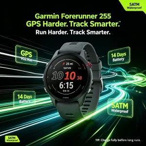 255 Smartwatch for Men Women, Multisport Fitness Tracker,