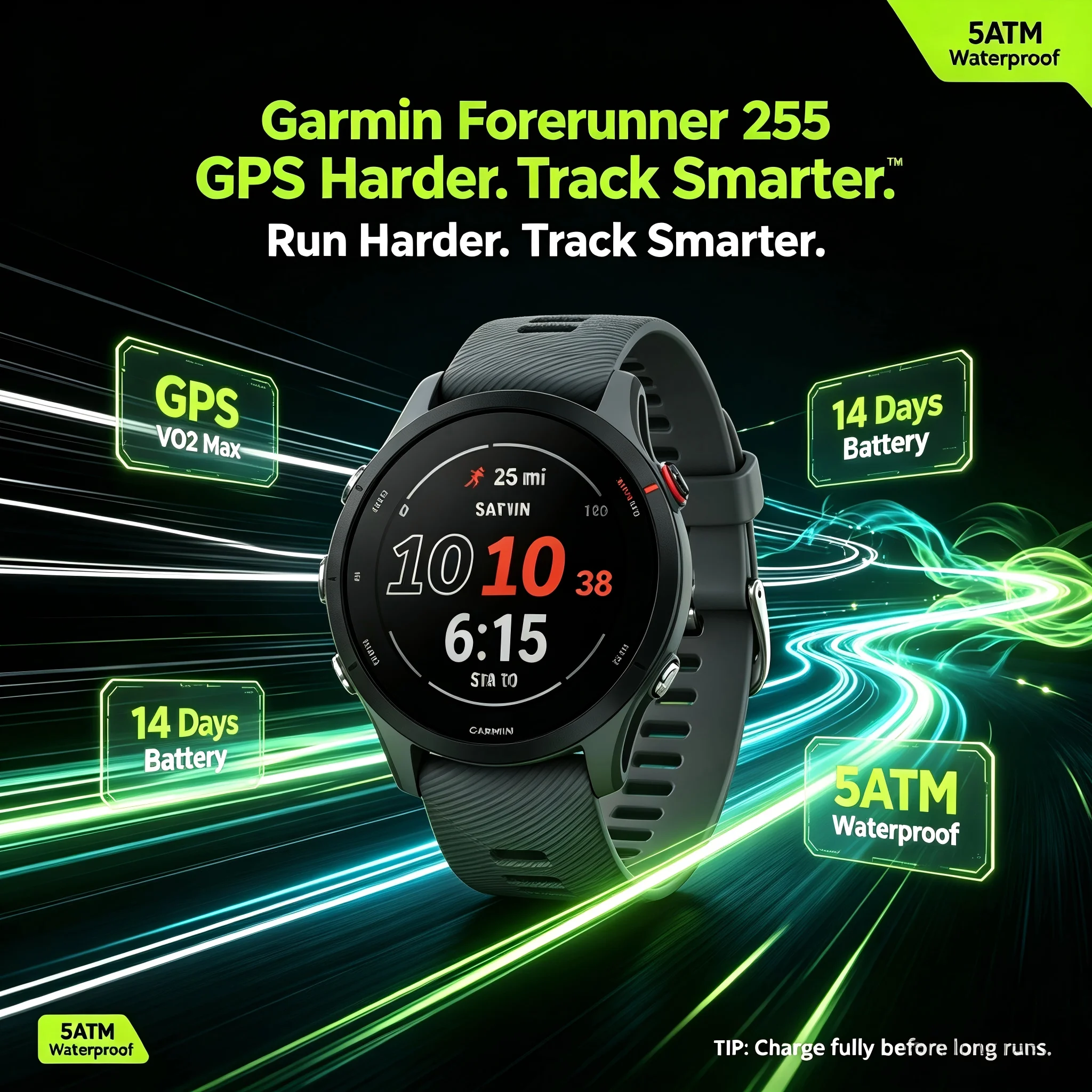 255 Smartwatch for Men Women, Multisport Fitness Tracker, - Image 1