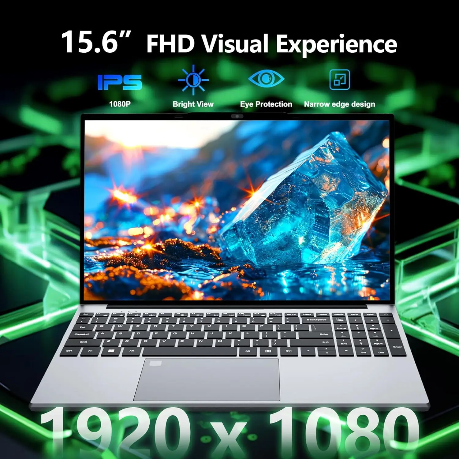 15.6" Gaming Laptop PC Intel Core Notebook Fingerprint UnIock Gamer Laptop - Image 2