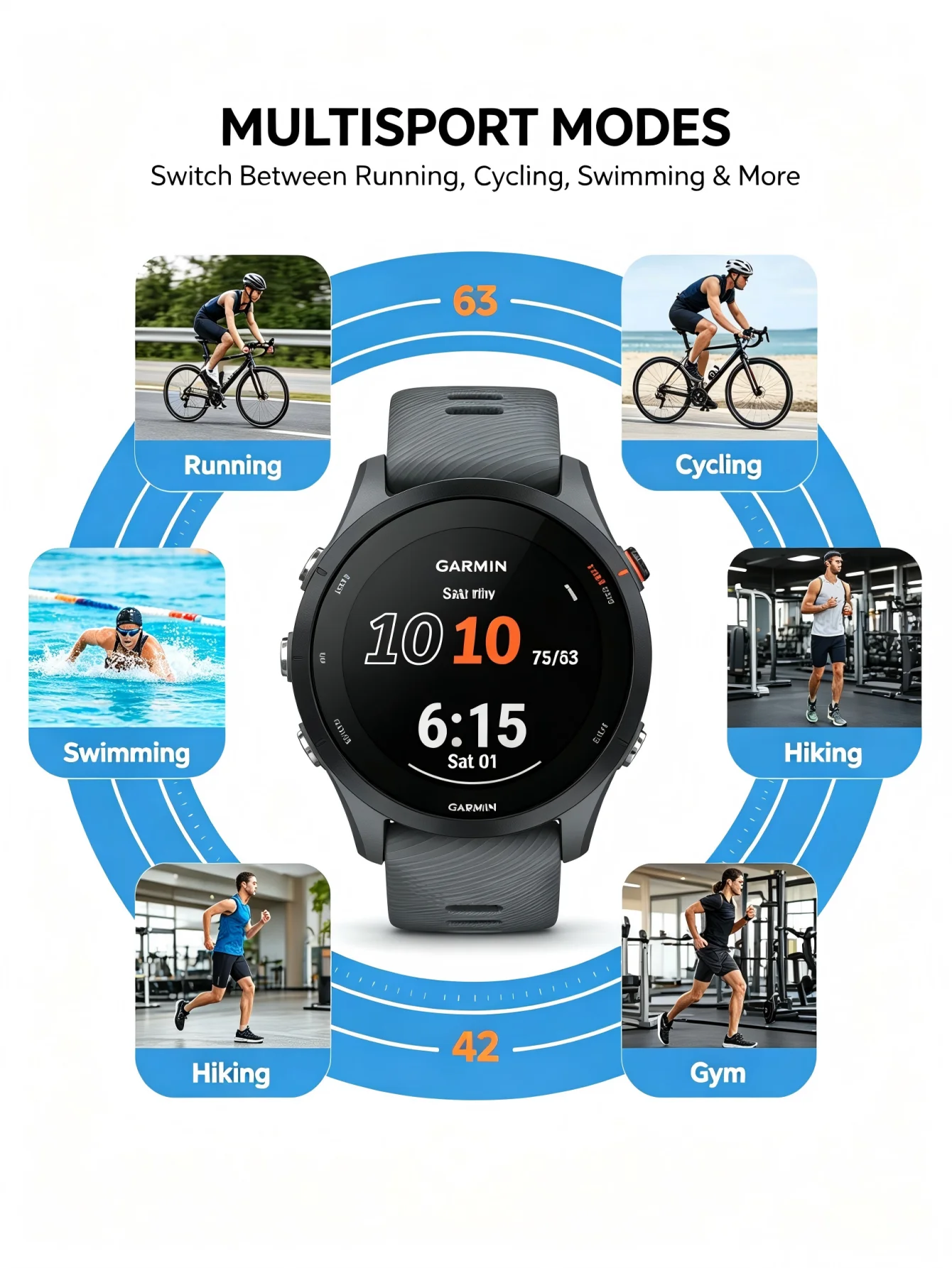 Sports Smartwatch with 1.3-Inch Color Screen, 14-Day Battery - Image 2