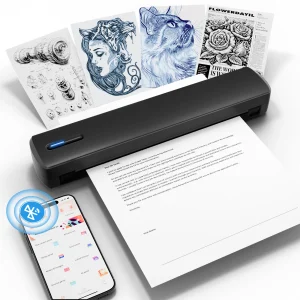 Portable A4 Thermal Bluetooth Wireless Printer 203dpi Photos
