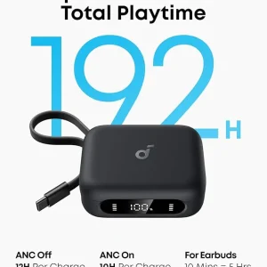 Adaptive Active Noise Cancellation Earbuds - Portable Phone Charger - Thumbnail Image 3