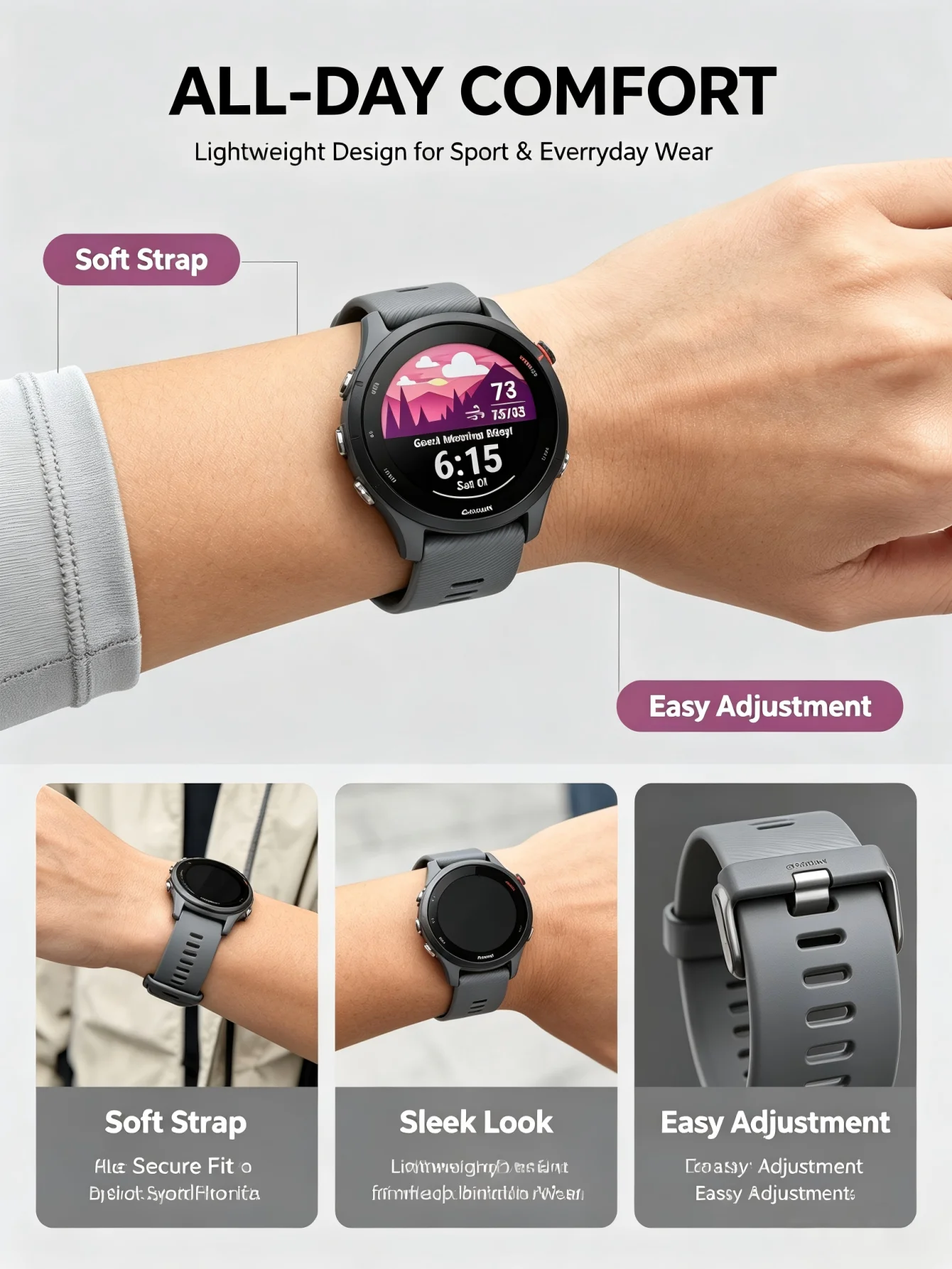 Sports Smartwatch with 1.3-Inch Color Screen, 14-Day Battery - Image 2
