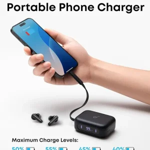 Adaptive Active Noise Cancellation Earbuds - Portable Phone Charger - Thumbnail Image 2