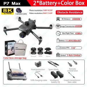 High-end Professional GPS Drone 8K With Screen Remote Control
