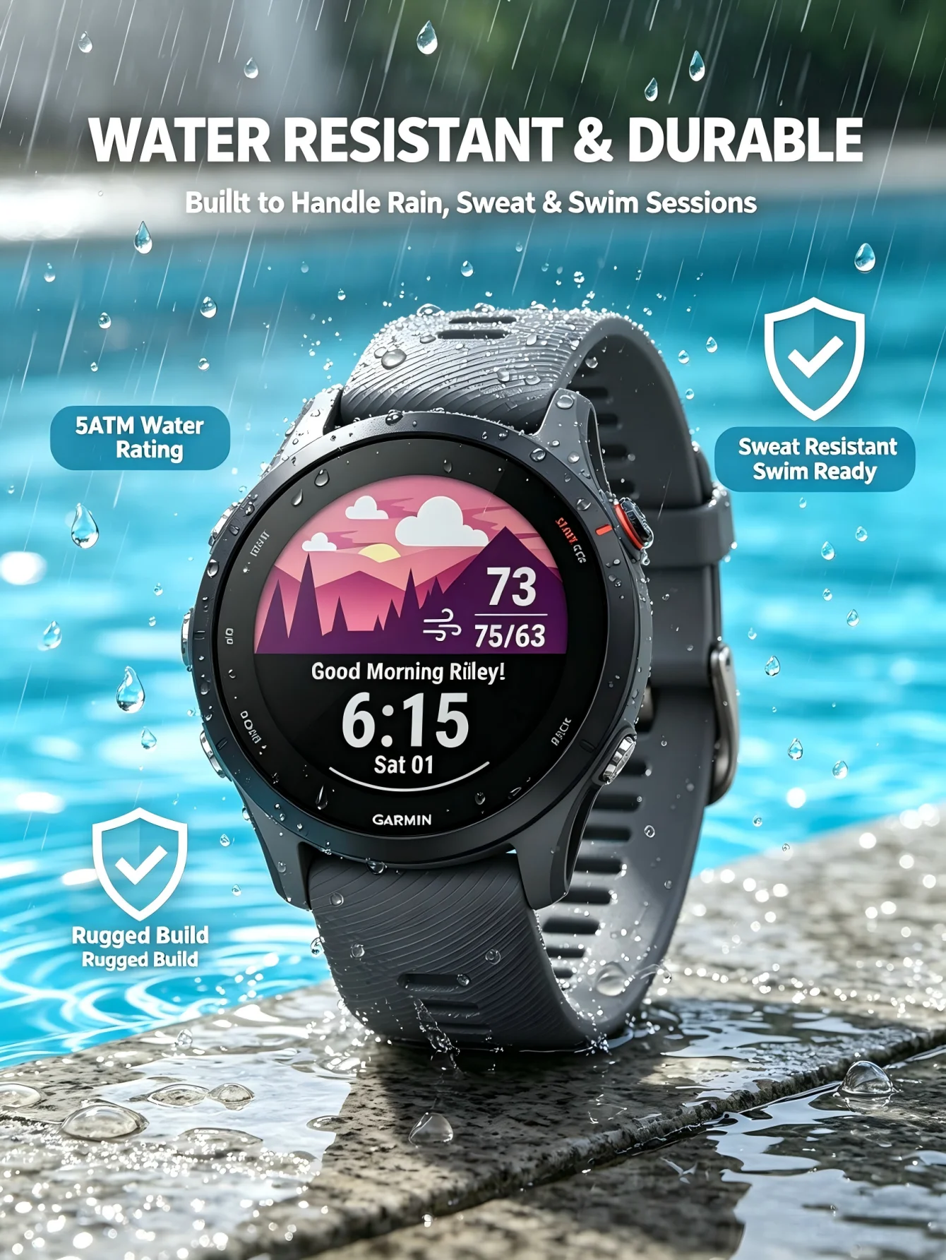 Sports Smartwatch with 1.3-Inch Color Screen, 14-Day Battery - Image 1