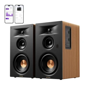 Three-way Bookshelf Speakers, 70W RMS, App Control, - Thumbnail Image 4